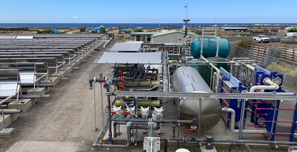 Ｔｒｅｖｉ Ｓｙｓｔｅｍｓのハワイ島の海水淡水化ＦＯシステム実証試験装置
